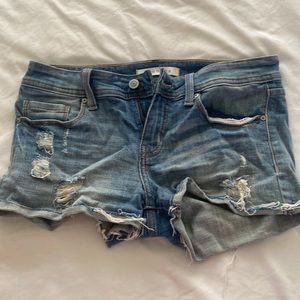 Eunina blue mini shorts